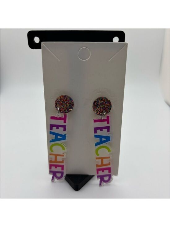 Jewelry - Colorful Teacher Earrings